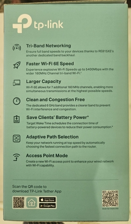 Al Sadafa, Electronics, SAR 320,  Tp-link Tri-Band Wi-Fi Extender (Original Condition)