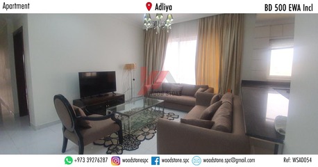 Adliya, Apartments/Houses, BHD 500/month,  Furnished,  3 BR,  170 Sq. Meter,  Fully Furnished 3 Bedroom Apartment, Adliya - BD 500 Incl WSAD054