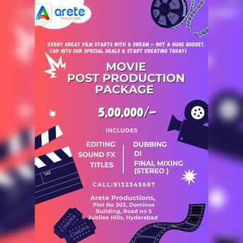 Hyderabad, Creative, Movie Post Production