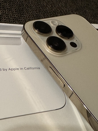 Jeddah, Mobile Phones, SAR 2200,  IPhone 14 Pro 256 - Gold - 79% Battery - Original Box+Cabel