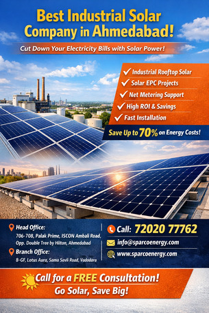 Vadodara, Business, Best Industrial Solar Company In Ahmedabad | Save Big On Electricity Bills