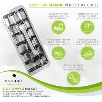 New York, Household Items, USD 45,  Buy Premium Aluminum & BPA-Free Large Ice Cube Trays Online &ndash; Ecozoi