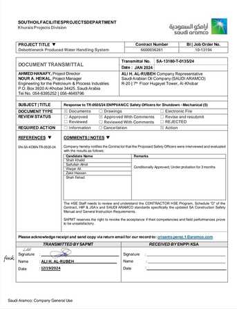 Riyadh, Job Seekers, Armco Certified Safety Offier