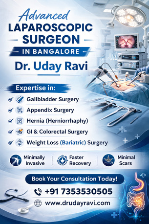 Bangalore, Health, Best Laparoscopic Surgeon In Bangalore &ndash; Dr. Uday Ravi