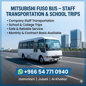 Jubail, Passenger Transport, MITSUBISHI FUSO BUS- STAFF TRANSPORTATION& SCHOOL TRIPS