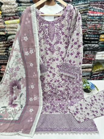 Thuqbah, Clothing & Accessories, SAR 165,  Ready To Wear Printed Lawn 3Pc
