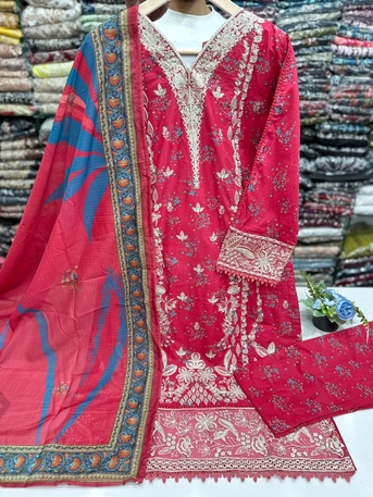 Thuqbah, Clothing & Accessories, SAR 165,  Ready To Wear Printed Lawn 3Pc