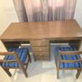 SAR 200,  SOLID SWEDISH WOOD STUDY DESK + 2 CHAIRS