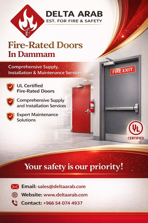 Dammam, Technical, UL Listed, Fire Rated Door, Supply, Installation & Maintenance Services