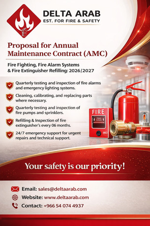 Dammam, Technical, AMC - Annual Maintenance Contract For Fire Fighting, Fire Alarm & Fire Extinguisher Refill