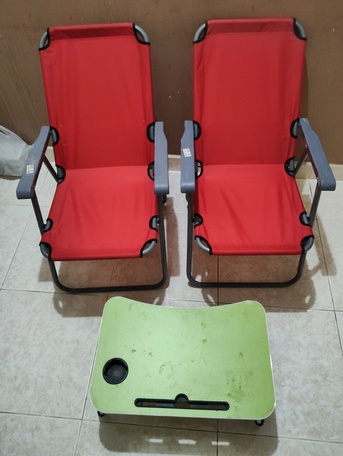 Riffa, Household Items, BHD 10,  For Sale 2 Chair With 1 Tea Table