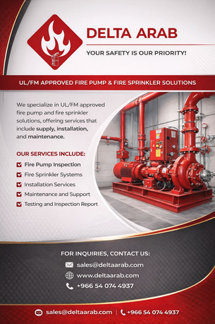 Dammam, Technical, Fire Pump & Fire Sprinkler, Supply Installation & Maintenance Services