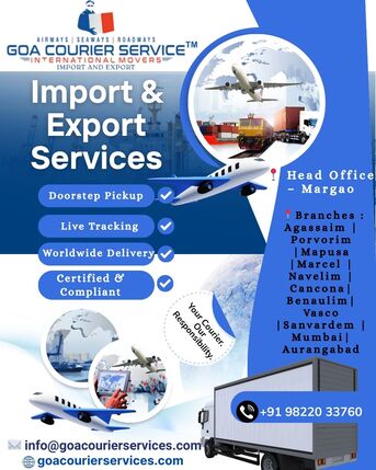 Goa, Cargo, Reliable Cargo & Courier Services From Goa &ndash; Domestic & International