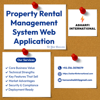 Islamabad, Software Development, Property Rental Management System &ndash; (Web Application Software)