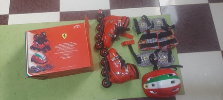 Riyadh, Household Items, SAR 170,  Skating Shoes Ferrari Brand For Kids 33-36 Adjustable Size