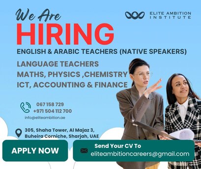 Sharjah, Jobs, LANGUAGE TEACHERS