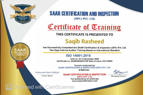 Manama, Job Seekers, Safety Officer / HSE Officer &ndash; NEBOSH & OSHA Certified &ndash; Available In Bahrain