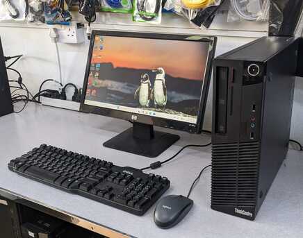 Manama, Computers, BHD 63,  Lenovo Core I7 PC 8GB RAM 256GB SSD 19" Monitor Windows & Office Ready To Use FREE WIFI