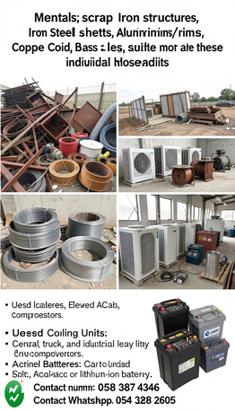 Riyadh, Items Wanted, We Buy All Types Of Scrap Metal, Such As Used Iron, Cabinets, Aluminum, Electrical Cables,