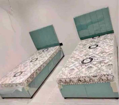 Jeddah, Furniture, SAR 5,  New Best Quality Single Bed 🛏️ With Mattress Available