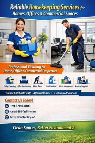Noida, Cleaning, Reliable Housekeeping Services For Homes, Offices & Commercial Spaces