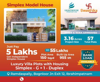 Hyderabad, Residential Plots, INR 21000,  150 Sq. Yard,  HMDA & RERA Approved Open Plots For Sale