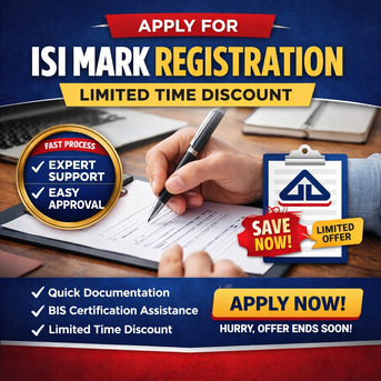 New Delhi, Business, Apply For ISI Mark Registration | Limited Time Discount
