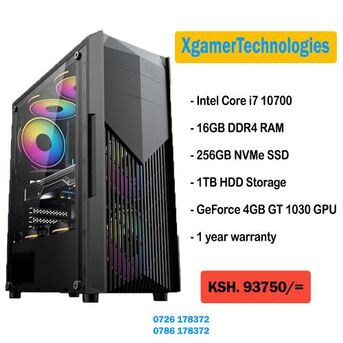 Nairobi, Computers, KES 93750,  Great Value Gaming Build With 10th Gen Core I7