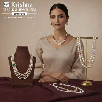 Hyderabad, Jewelry, INR 5000,  Krishna Pearls & Jewellers &ndash; Best Pearl Jewellery Shop Near Panjagutta, Hyderabad