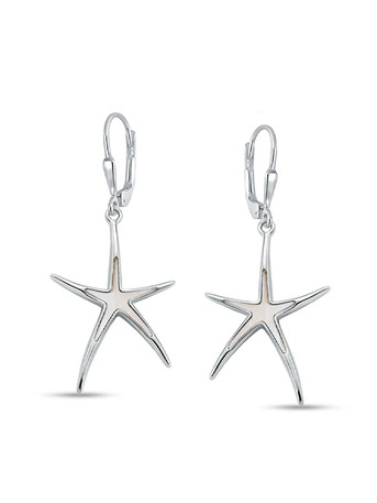 Mumbai, Jewelry, Star Fish Sculptural Dangler In Silver &ndash; Made With 925 Sterling Silver