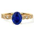 USD 3455,  Classic 1.12cttw Sapphire Vintage Engagement Ring At GemsNY