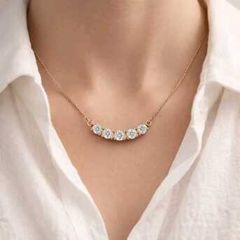 New Delhi, Jewelry, INR 88700,  Lab Grown Diamond Necklaces For Daily Wear