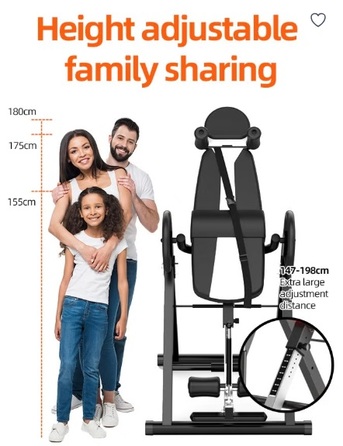 Al Malaz, Sporting Goods, SAR 250,  Inversion Table - Decompression Back Stretcher Exercise Machine