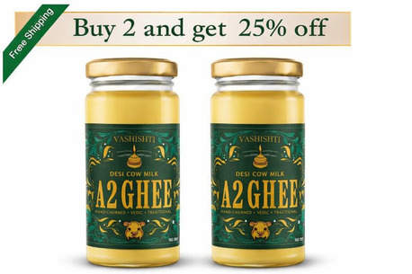 Mumbai, Food, INR 552,  100% Natural A2 Cow Ghee By Vashishti