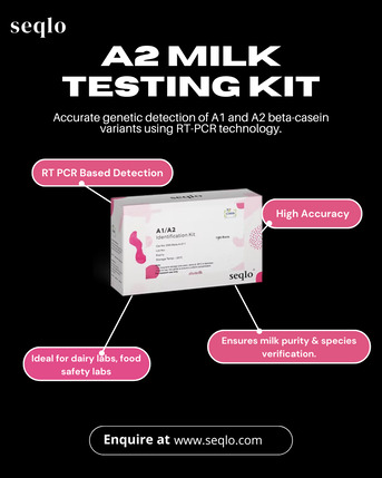 Mumbai, Food, A2 Milk Testing Kit For Accurate Dairy Testing | Seqlo
