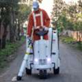 Outdoor Ride-On Litter Vacuum For Fast Area Cleaning