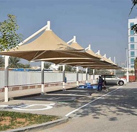 Afif, Construction, PARKING SHADES