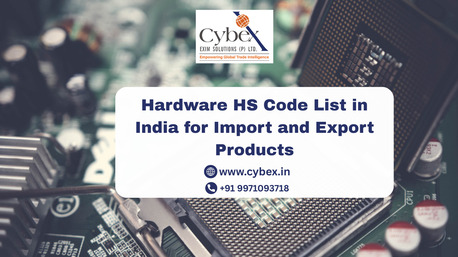 Noida, Business, Hardware HS Code List In India For Import And Export Products