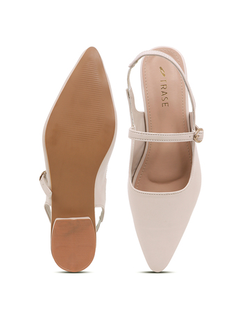 New Delhi, Clothing & Accessories, INR 799,  Stylish Mary Slingback Heels - Low Block Heels Women&rsquo;s Shoes, Vegan Leather, ₹799