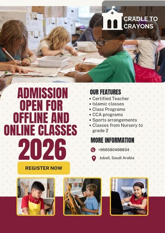 Jubail, Lessons Offered, Admission Open For Online And Offline Classes With Affordable Fees