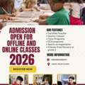Admission Open For Online And Offline Classes With Affordable Fees