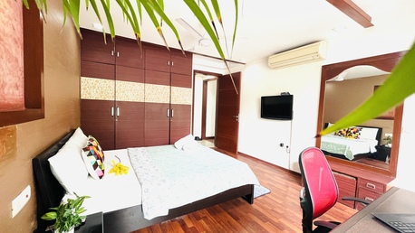 New Delhi, Apts/Flats Wanted, INR 11954/day,  Furnished,  1 BR,  700 Sq. Feet,  BluO 1BHK Green Park -Balcony, Lift, Parking