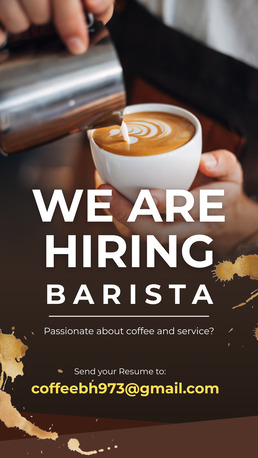 Manama, Jobs, Hiring Barista