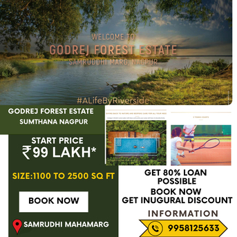 Nagpur, Residential Plots, INR 6500000,  1100 Sq. Feet,  Top Reasons To Buy Godrej Plots In Nagpur In 2026