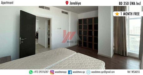 Janabiya, Apartments/Houses, BHD 350/month,  Furnished,  2 BR,  120 Sq. Meter,  Fully Furnished 2 Bedroom Apartment, Janabiya - BD 350 Incl WSJA055