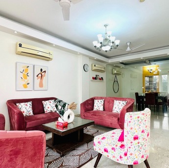 New Delhi, Apts/Flats Wanted, INR 20626/day,  Furnished,  3 BR,  2000 Sq. Feet,  BluO 3BHK Safdarjung Enclave -Lift Terrace Garden
