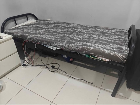 Khobar, Furniture, SAR 180,  Single Steel Bed Frame With Matress And 02 Bed Sheets.