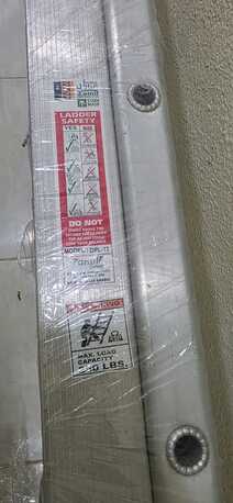 Dammam, Appliances, SAR 1500,  Aluminum Ladder For Sale Urgently. Double Type, Zamil Model DPL-12 Steps -Length 3.70 CM