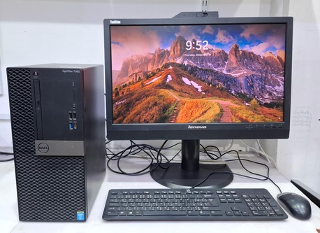 Manama, Computers, BHD 98,  9th Generation DELL Core I5 Computer Set 22" Multimedia Monitor Window 11 Pro Ready To Use
