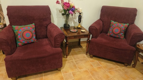Khobar, Furniture, SAR 500,  Deep Red Sofas Available For Sale